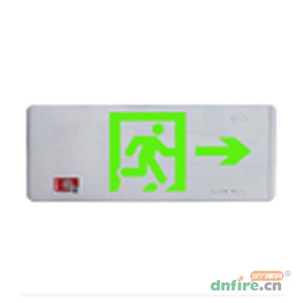 N-BLJC-1LROXEⅡ0.25WZGM集電集控單面中型銀色新型拉絲面板弧形標(biāo)志燈N83034-A,拿斯特,消防應(yīng)急疏散指示燈
