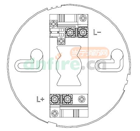 GT610非編碼探測(cè)器底座示意圖