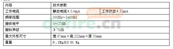 HY2712D主要技術(shù)指標(biāo)