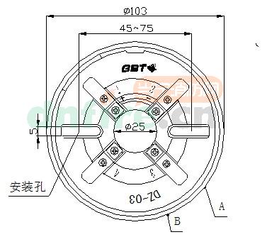 JTY-GF-GST104點型光電感煙火災探測器結(jié)構(gòu)示意圖