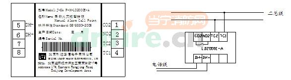J-SA P-M-LD2000E-A端子圖與接線(xiàn)圖示例