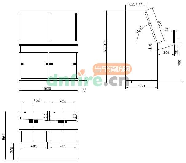 LD-FB-1100非標(biāo)雙節(jié)琴臺柜