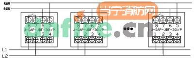 J-SAP-JBF-301/P手動火災(zāi)報警按鈕接線圖例