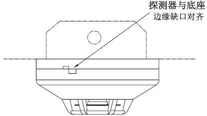 探測器、底座及預埋盒配合圖
