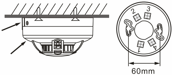 JTY-GD-802獨(dú)立式煙感探測(cè)器安裝方法