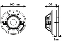 JTW-ZCD-805探測器外形示意圖