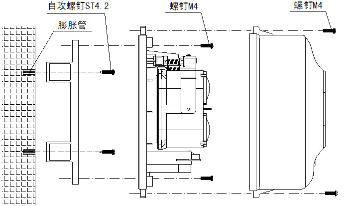 JTY-HS-BK801線型光束感煙火災探測器安裝圖