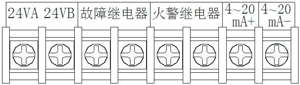 JTY-HS-BK801線型光束感煙火災探測器接線示意圖