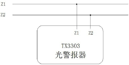 TX3303 光警報器系統(tǒng)連線示意圖