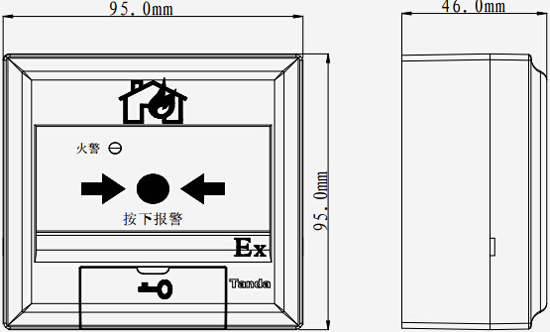 J-SAB-F-TX6142手動火災(zāi)報警按鈕