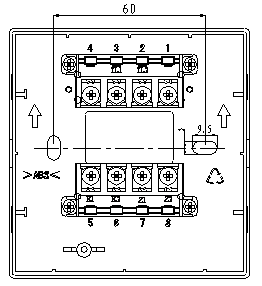 J-SAM-GST9122A手動火災(zāi)報警按鈕端子示意圖