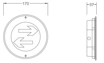 KE-BLJC-1LREI1W-DO2B集中電源集中控制型消防應(yīng)急照明燈具（地埋式）