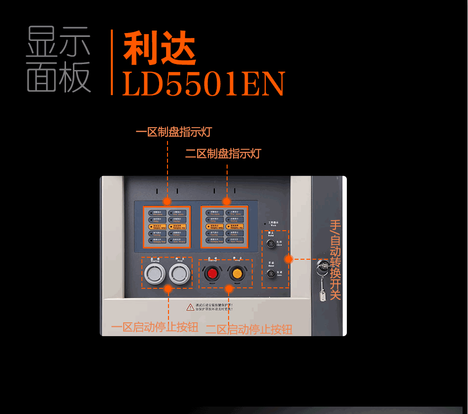 LD5501EN氣體滅火控制盤(壁掛式)顯示面板