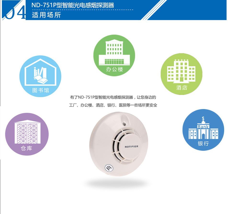 ND-751P型智能光電感煙探測器應(yīng)用場所