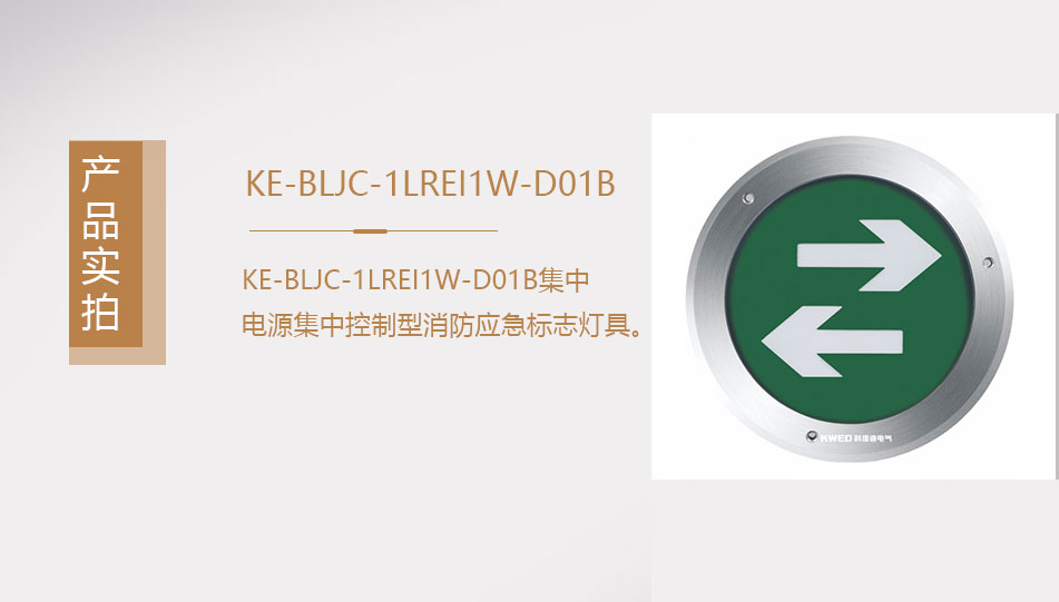 KE-BLJC-1LREI1W-DO1B集中電源集中控制型消防應(yīng)急照明燈具實(shí)拍圖