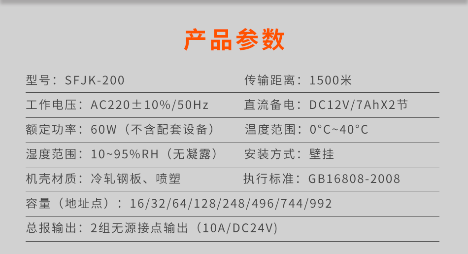 SFJK-200可燃氣體控制器參數(shù)