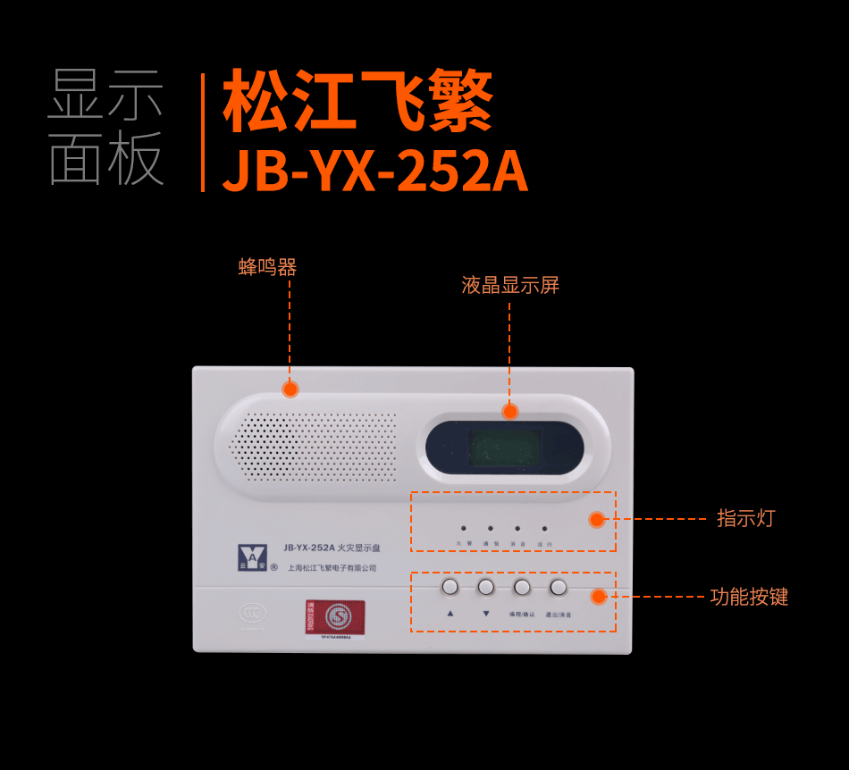 JB-YX-252A火災(zāi)顯示盤(pán)顯示面板