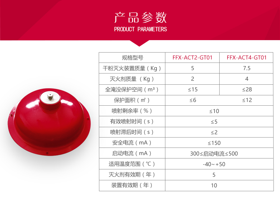 便攜式快速滅火裝置產(chǎn)品參數(shù)