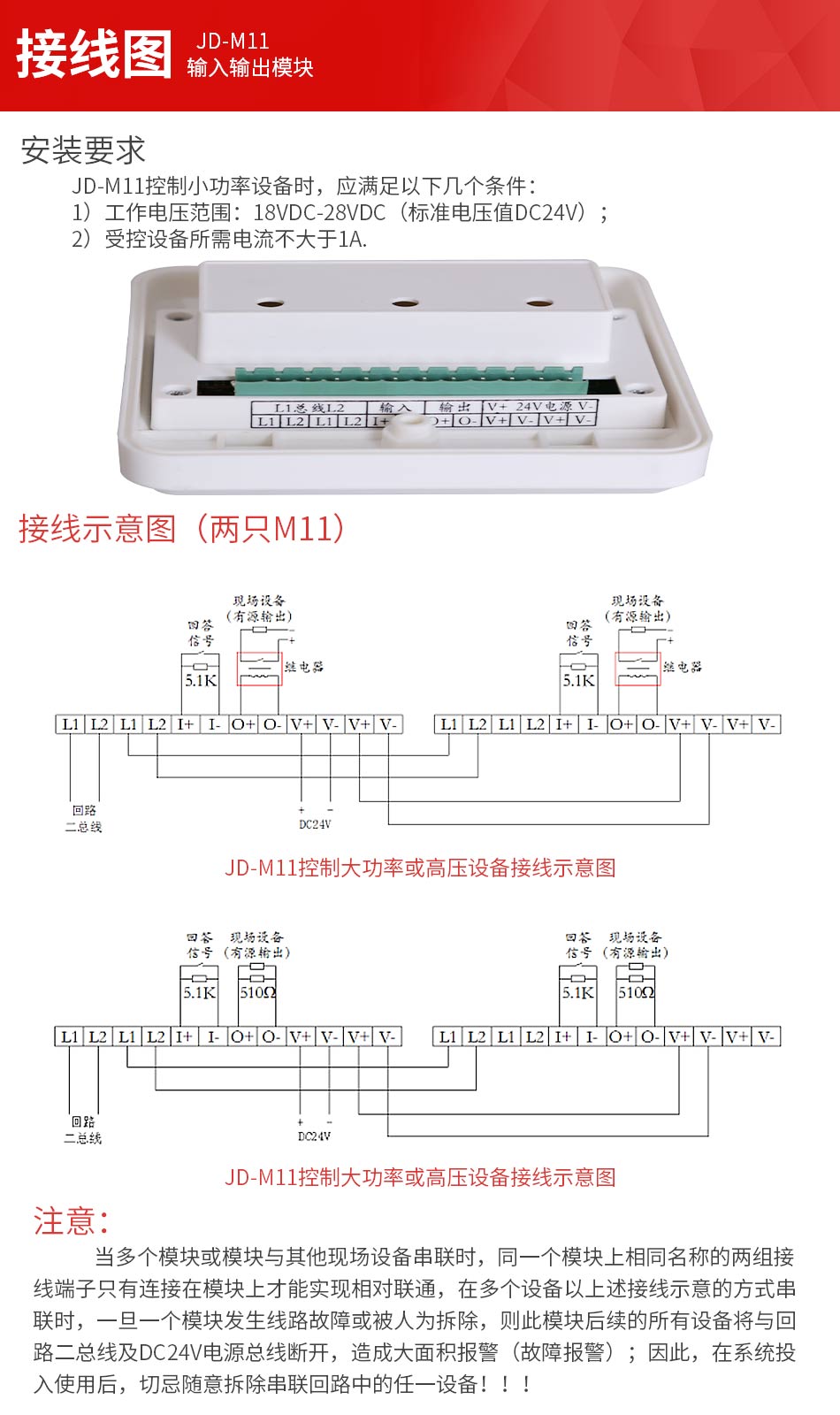JD-M11輸入輸出模塊接線