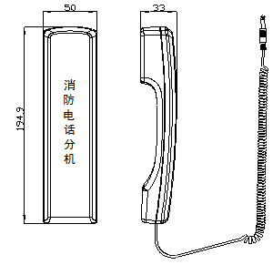 TS-DF-6101消防電話分機(jī)結(jié)構(gòu)特征