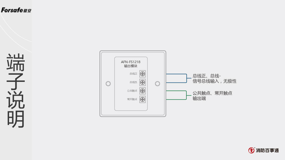賦安AFN-FS1218輸出模塊端子說明