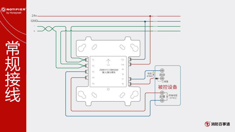 JSM-FCI-CMM2000輸入/輸出模塊接線