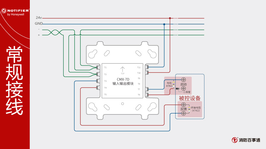 諾帝菲爾CMX-7D輸入/輸出模塊接線