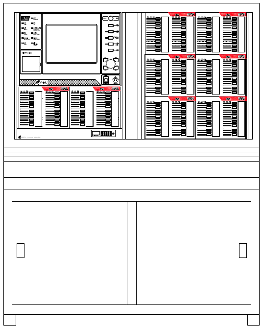 JB-TTZ-GS8000火災(zāi)報(bào)警控制器（聯(lián)動(dòng)型）外形