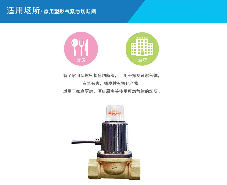 家用型燃?xì)饩o急切斷閥
