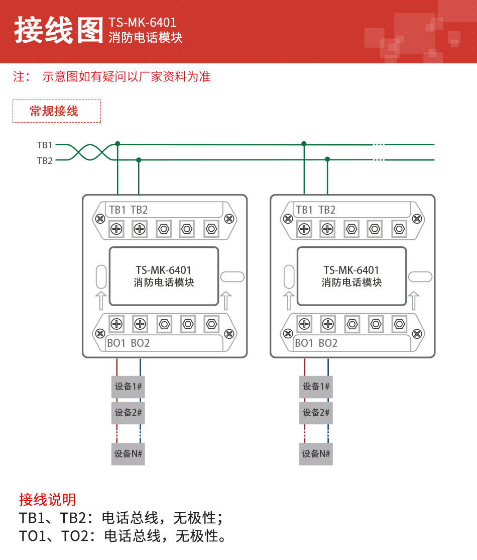 TS-MK-6401消防電話模塊