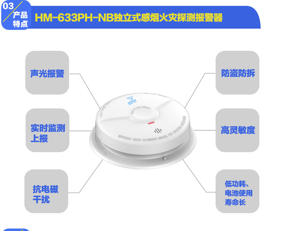 HM-633PH-NB獨(dú)立式感煙火災(zāi)探測報(bào)警器