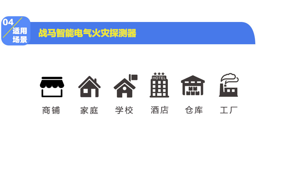 戰(zhàn)馬智能電氣火災(zāi)探測(cè)器適用場(chǎng)景