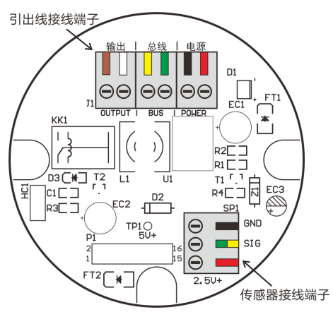 可燃?xì)怏w探測(cè)器接線圖