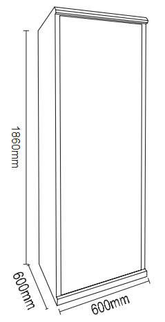 TA-C-100W-C01智能應(yīng)急控制器（立柜式）外形尺寸