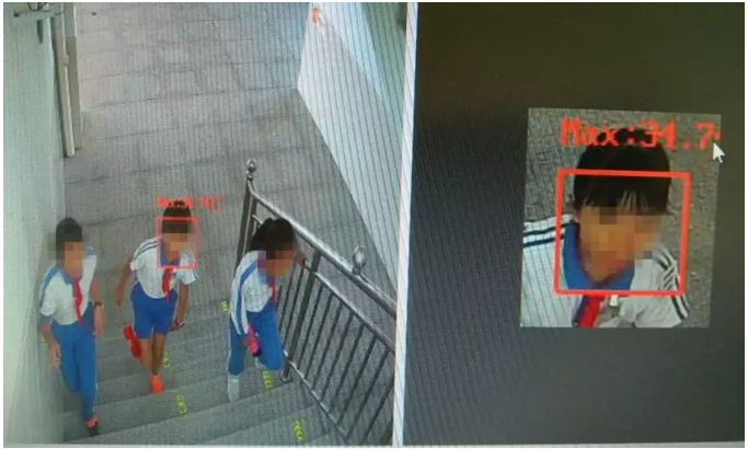 熱成像體溫篩查實際效果圖