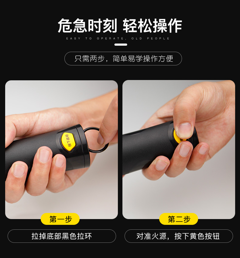 及安盾便攜式超細(xì)干粉滅火器應(yīng)用場景使用方法