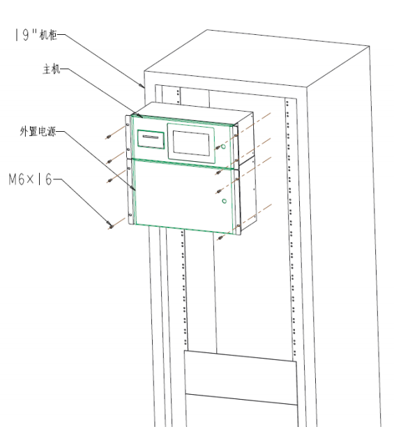 JB-BD-XSS602總線式氣體控制器機柜安裝方式