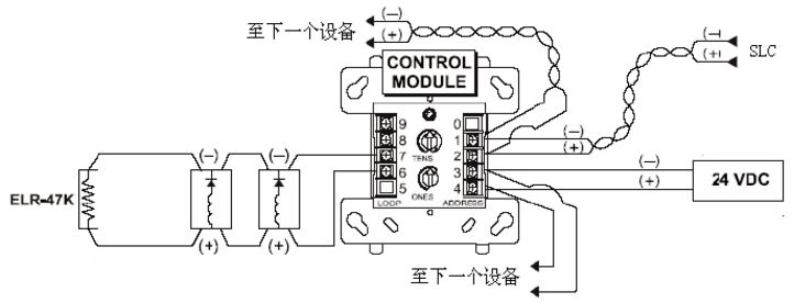 江森M300CJ智能控制模塊24VDC電源控制接線(xiàn)圖