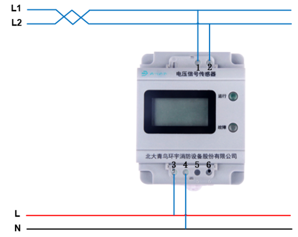 JBF6185交流電壓信號傳感器接線圖