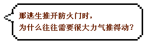 那逃生推開防火門時， 為什么往往需要很大力氣推得動？