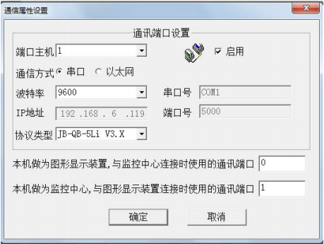 藍(lán)天TX5Ei消防控制室圖形顯示裝置端口設(shè)置