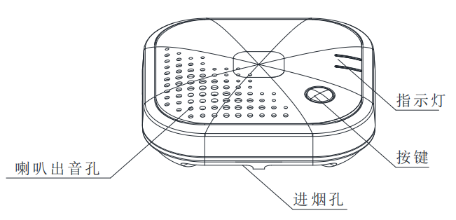 JTY-GD-FS3038獨立式光電感煙火災探測報警器結構