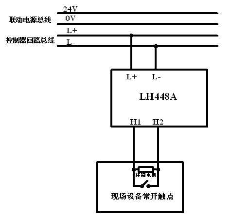 陸和LH448A輸入模塊接線圖