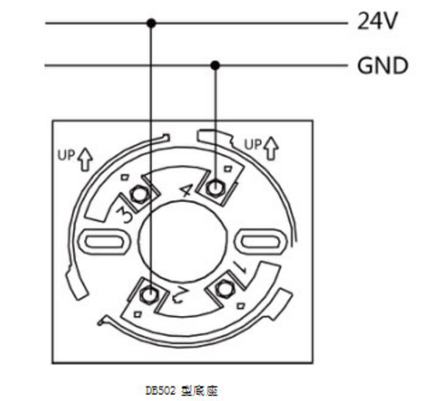 SM501/A火災(zāi)聲光警報器接線圖