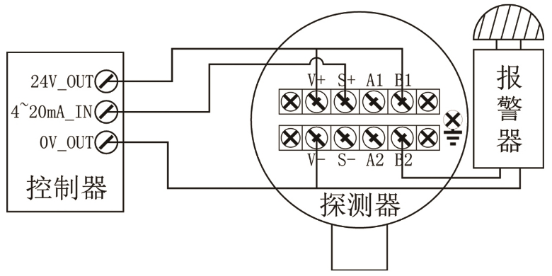 GT-JTQ-CH506點型可燃氣體探測器接線圖