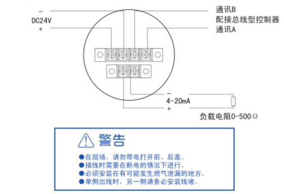 TC-F07-1點(diǎn)型可燃?xì)怏w探測(cè)器接線方法