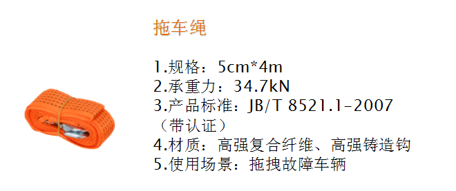 DH-HY-ER100C車(chē)用消防安全應(yīng)急器材產(chǎn)品參數(shù)