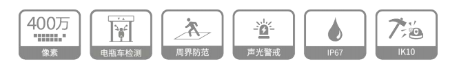 400萬電瓶車檢測電梯（樓顯）定焦防暴半球網(wǎng)絡攝像機 電瓶車入梯安全隱患監(jiān)測警示裝置
