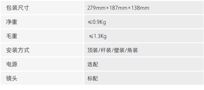 DH-HY-FT241LB系列熱成像火災探測器技術(shù)參數(shù)