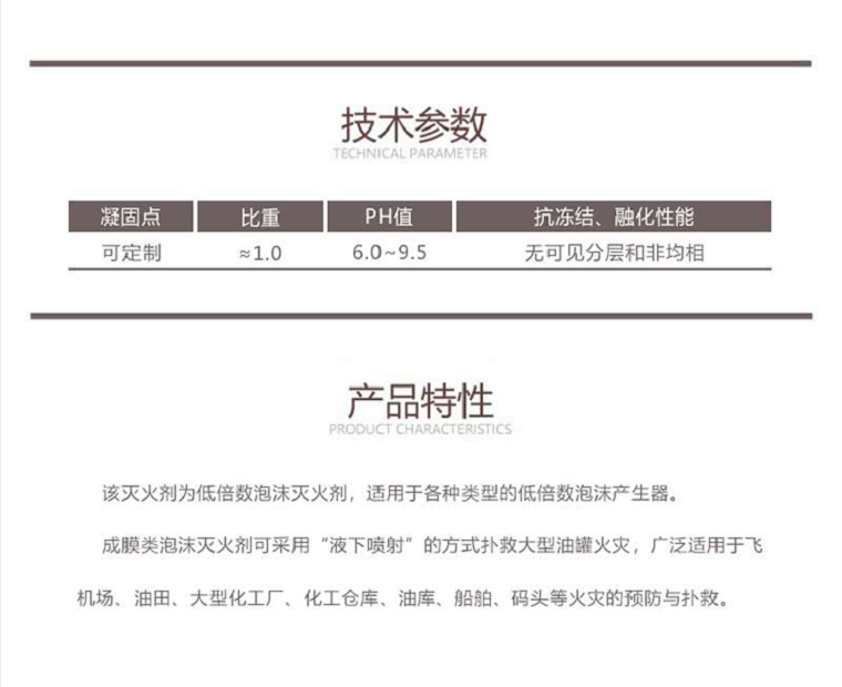 AFFF1%-20℃耐海水水成膜泡沫滅火劑